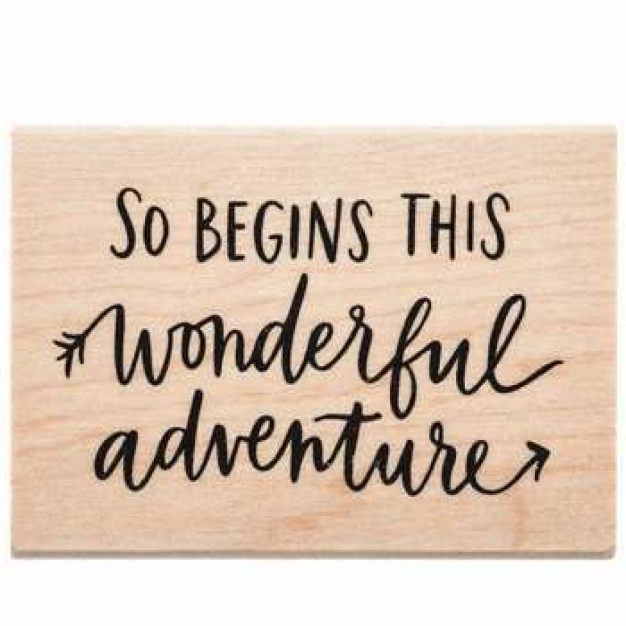 Rubber Stamps * | Promo Wonderful Adventure Rubber Stamp