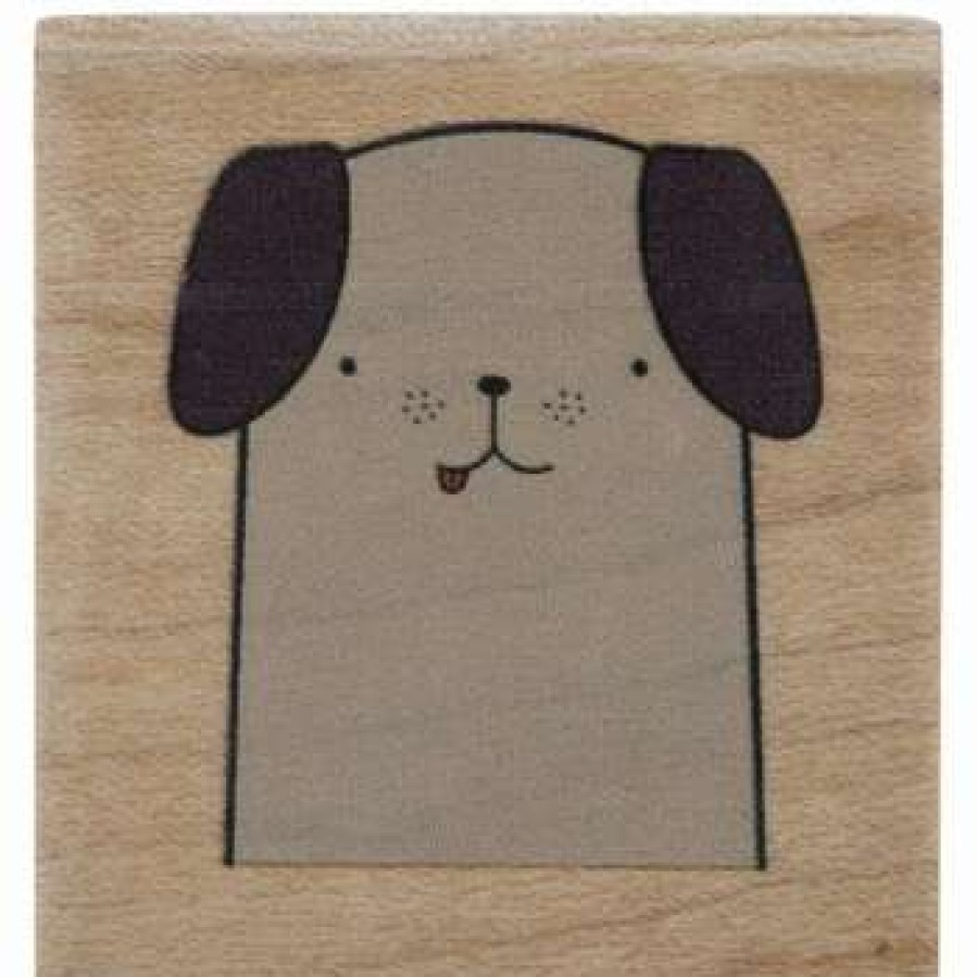 Rubber Stamps * | Top 10 Dog Face Rubber Stamp