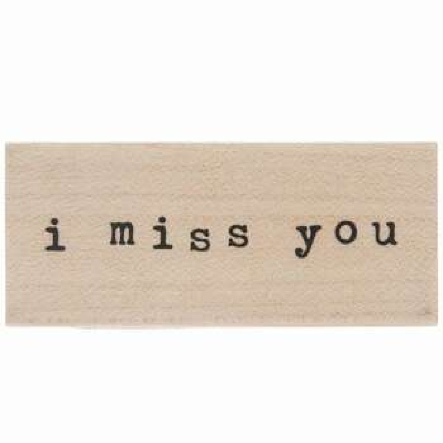 Rubber Stamps * | Promo I Miss You Rubber Stamp