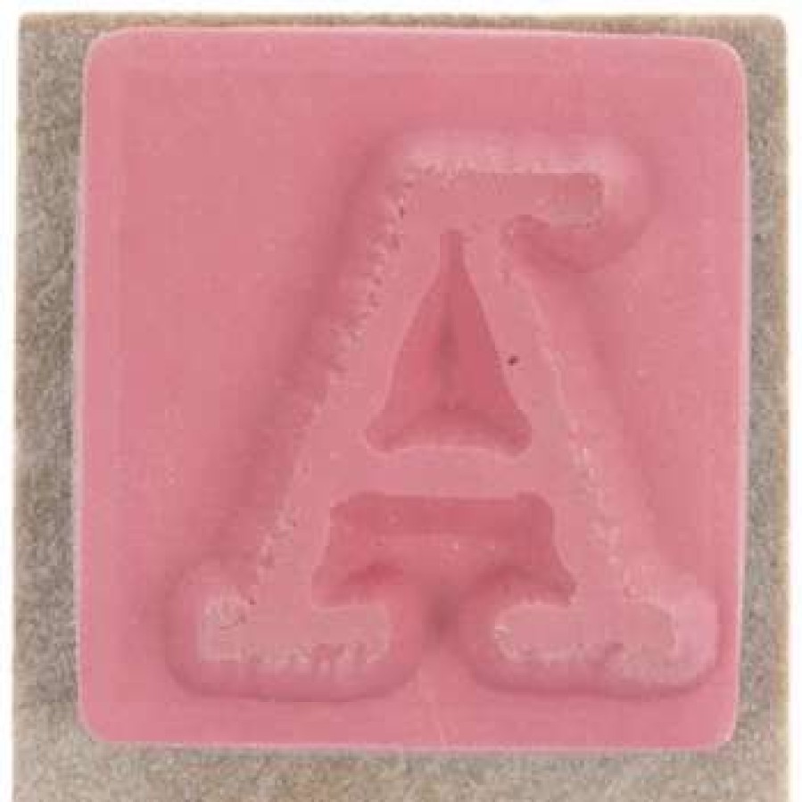 Rubber Stamps * | New Uppercase Vintage Type Alphabet Rubber Stamps