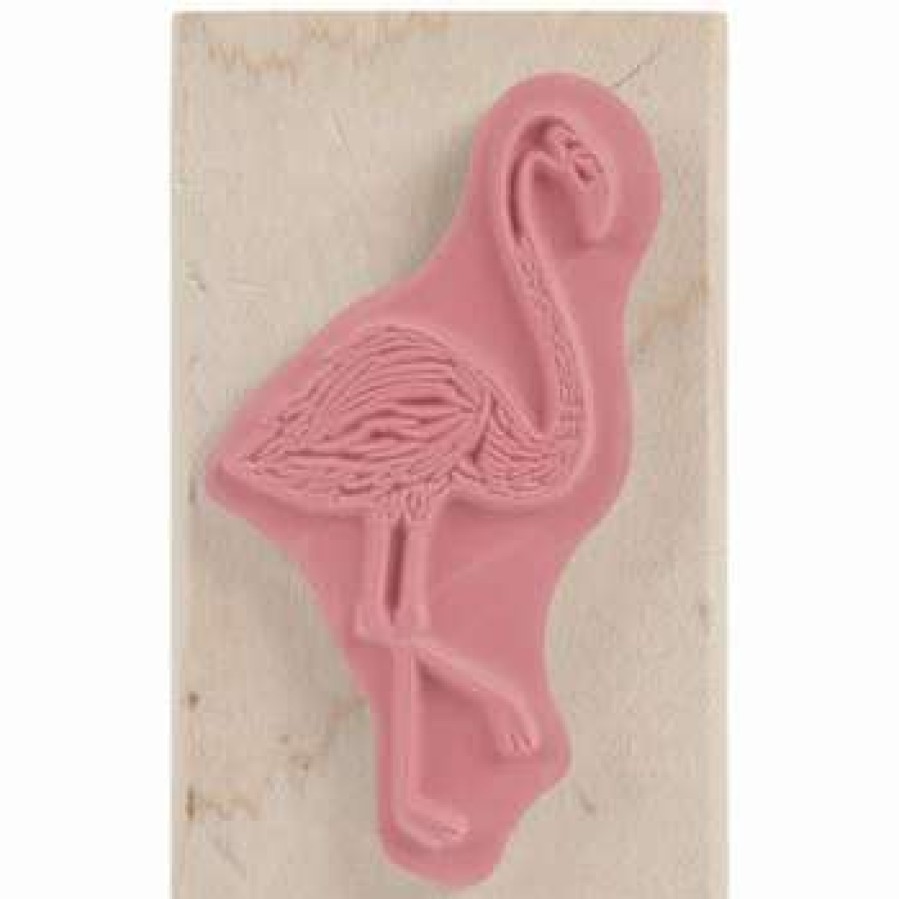 Rubber Stamps * | Deals Flamingo Rubber Stamp