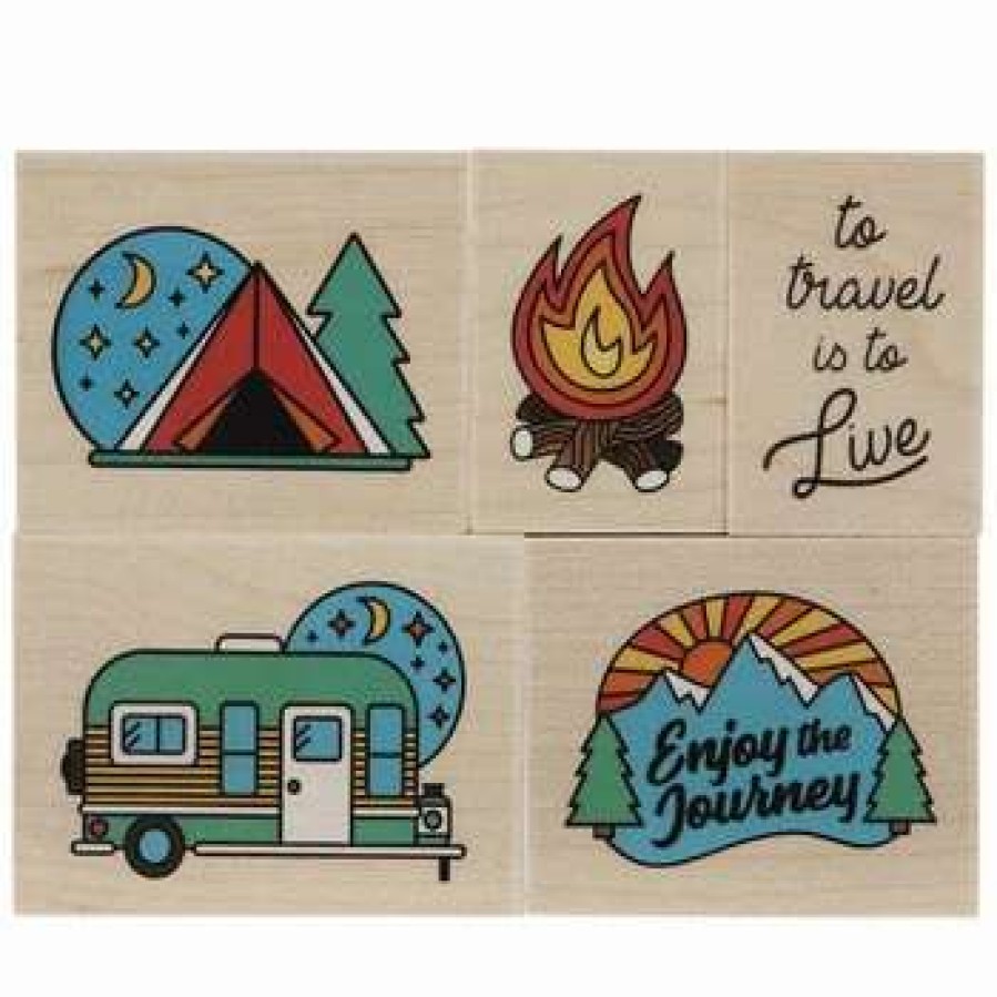 Rubber Stamps * | Cheap Camping Rubber Stamps