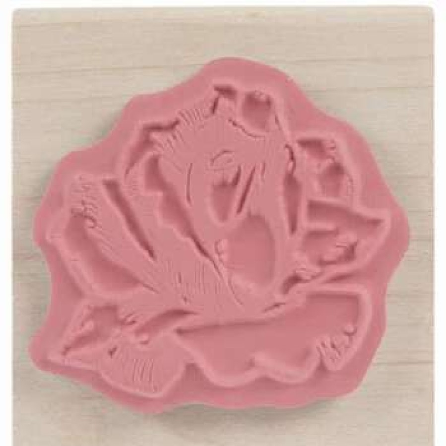 Rubber Stamps * | Flash Sale Rose Rubber Stamp