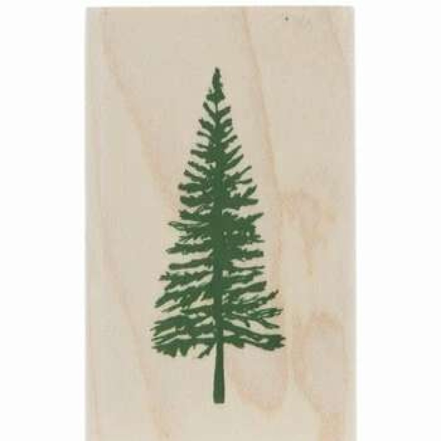 Rubber Stamps * | Discount Pine Tree Rubber Stamp