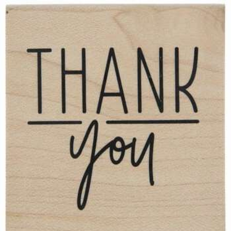 Rubber Stamps * | Cheapest Thank You Rubber Stamp