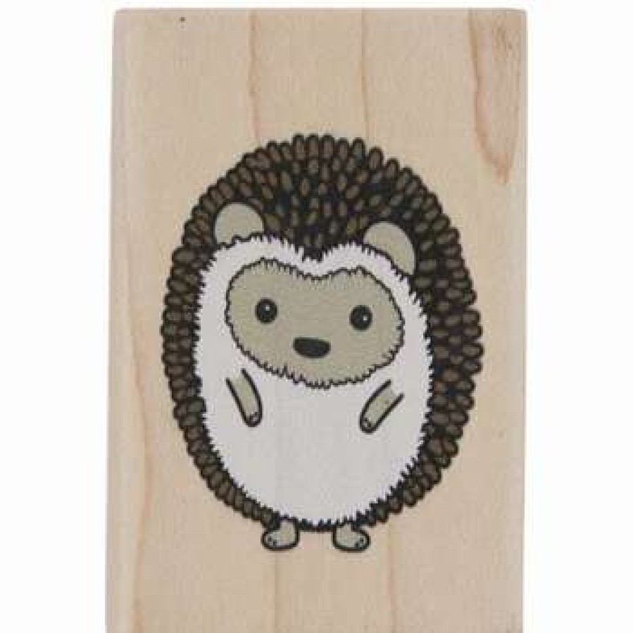 Rubber Stamps * | Discount Hedgehog Rubber Stamp