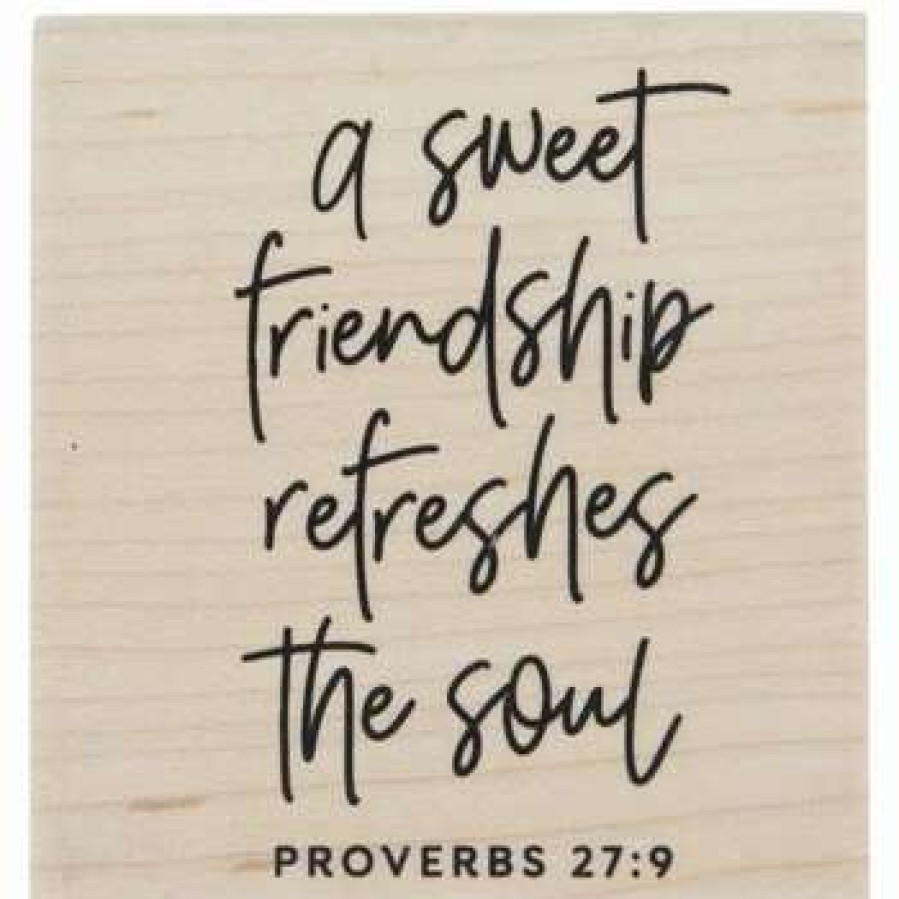 Rubber Stamps * | New Proverbs 27:9 Rubber Stamp