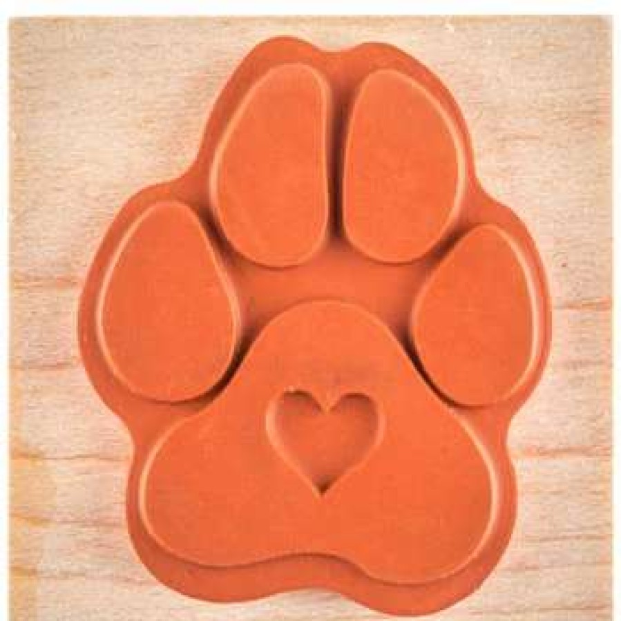 Rubber Stamps * | Cheapest Heart Paw Stamp