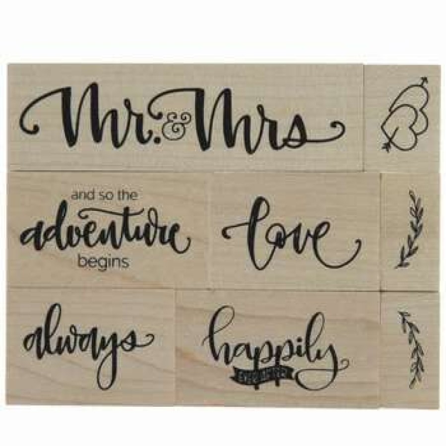 Rubber Stamps * | Deals Happily Ever After Rubber Stamps