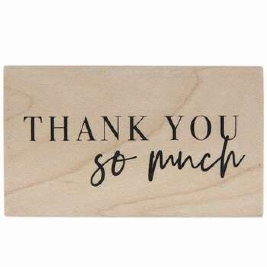 Rubber Stamps * | Best Deal Thank You So Much Rubber Stamp