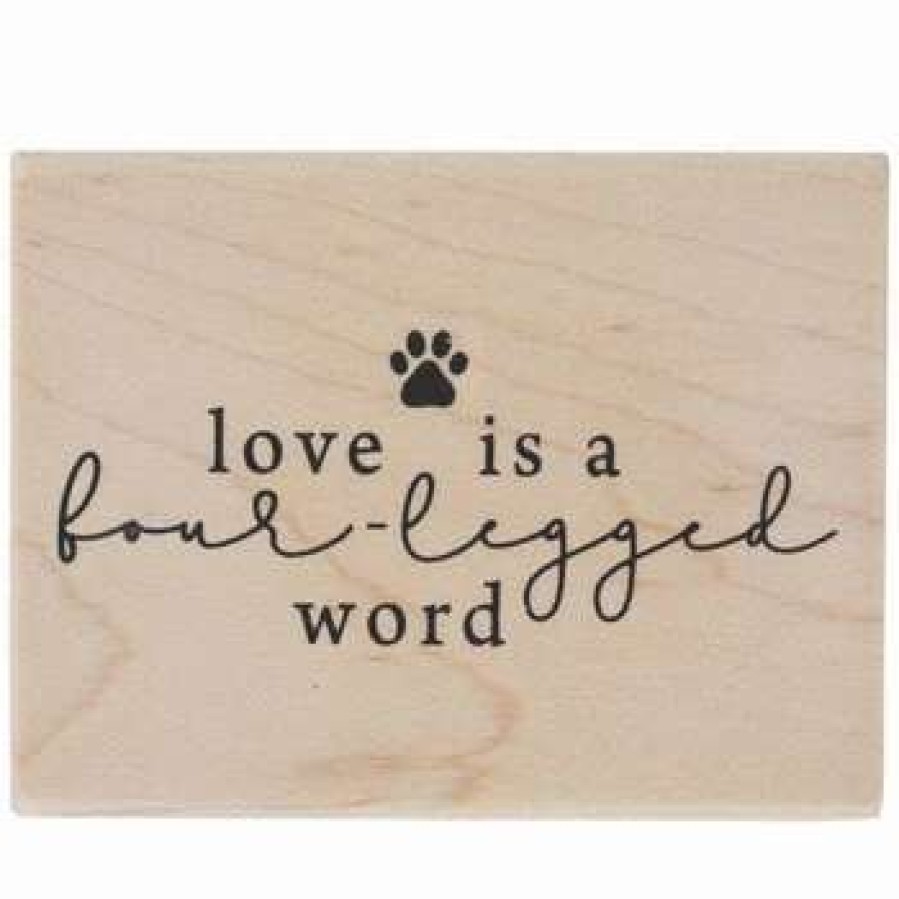 Rubber Stamps * | Buy Love Is A Four-Legged Word Rubber Stamp