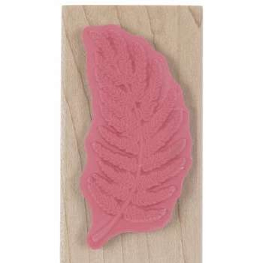 Rubber Stamps * | Best Deal Leafy Branch Rubber Stamp