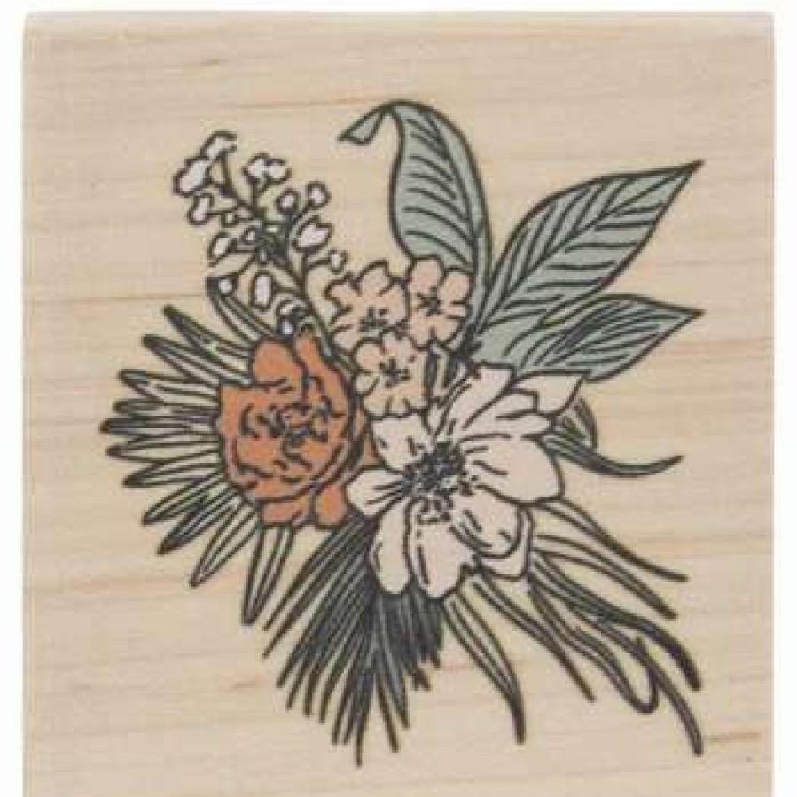 Rubber Stamps * | Best Reviews Of Floral Boho Rubber Stamp