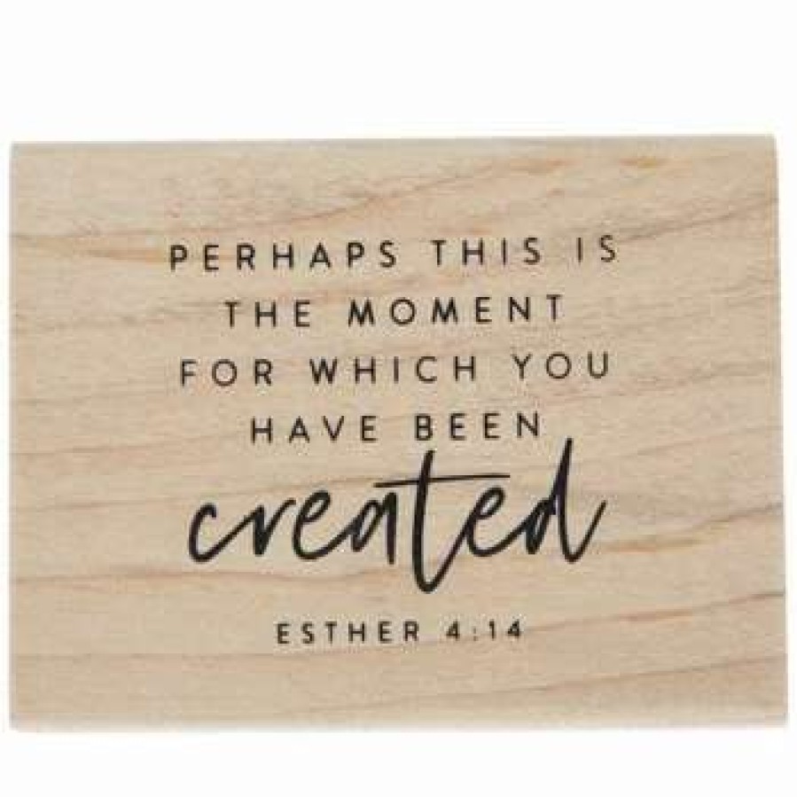 Rubber Stamps * | Discount Esther 4:14 Rubber Stamp