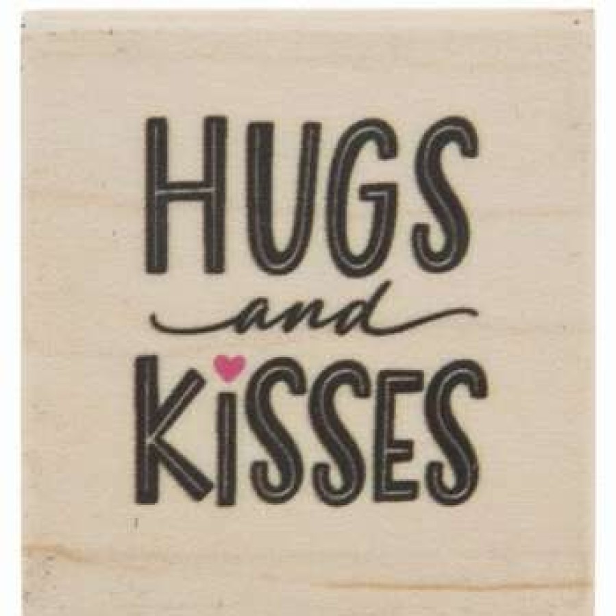 Rubber Stamps * | Budget Hugs & Kisses Rubber Stamp