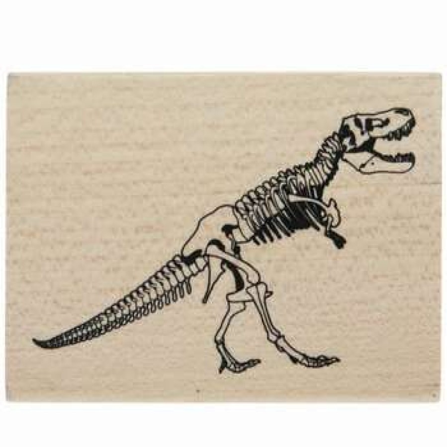 Rubber Stamps * | Best Deal T-Rex Fossil Rubber Stamp