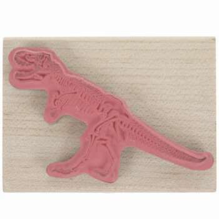 Rubber Stamps * | Best Deal T-Rex Fossil Rubber Stamp