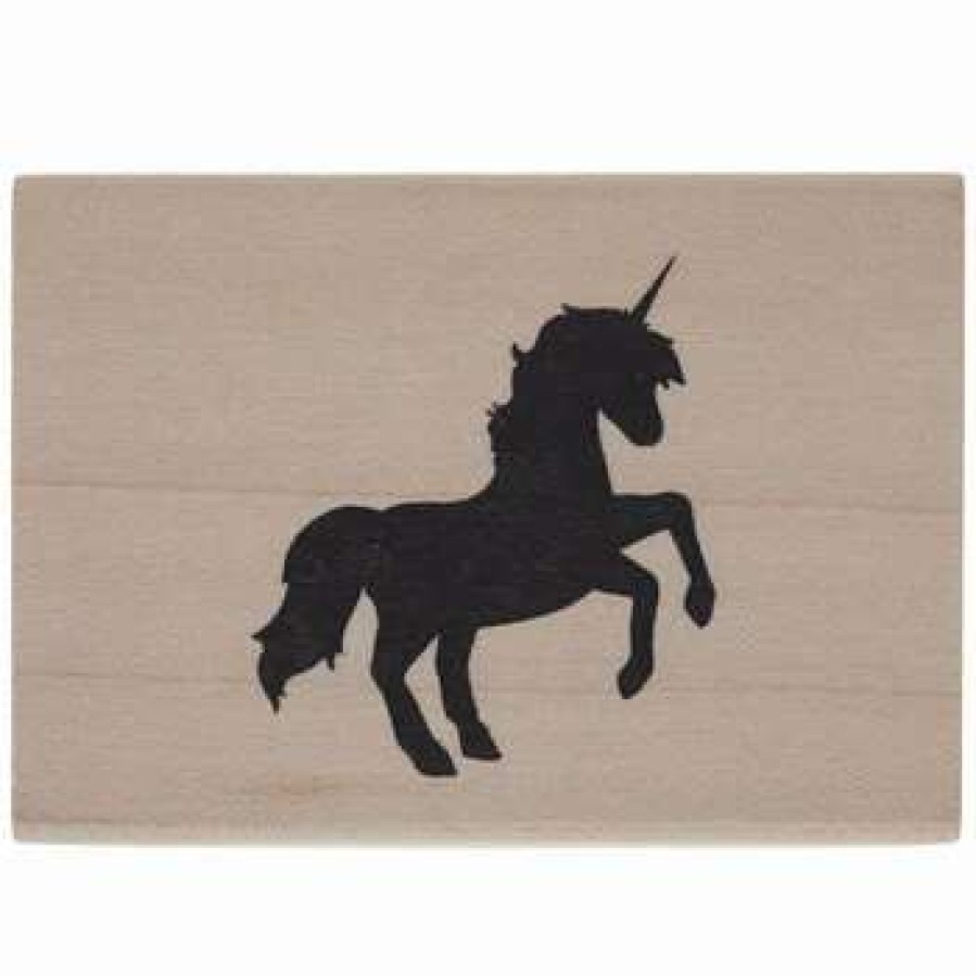 Rubber Stamps * | Top 10 Unicorn Silhouette Rubber Stamp