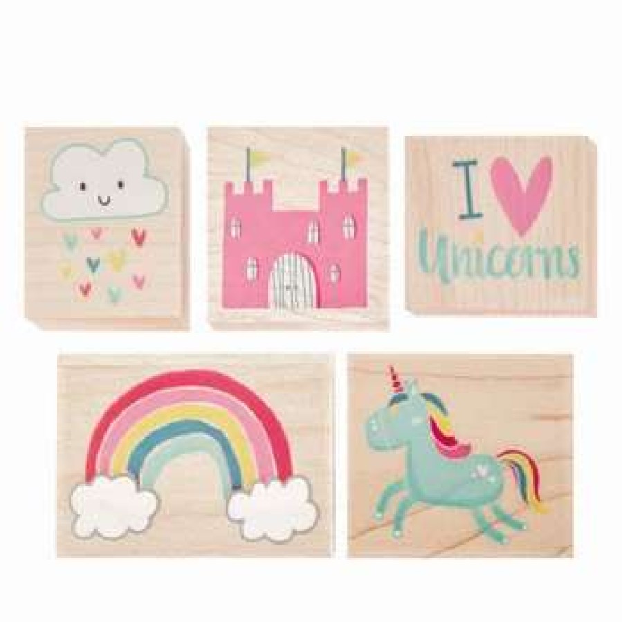 Rubber Stamps * | Hot Sale Unicorn Kingdom Rubber Stamps