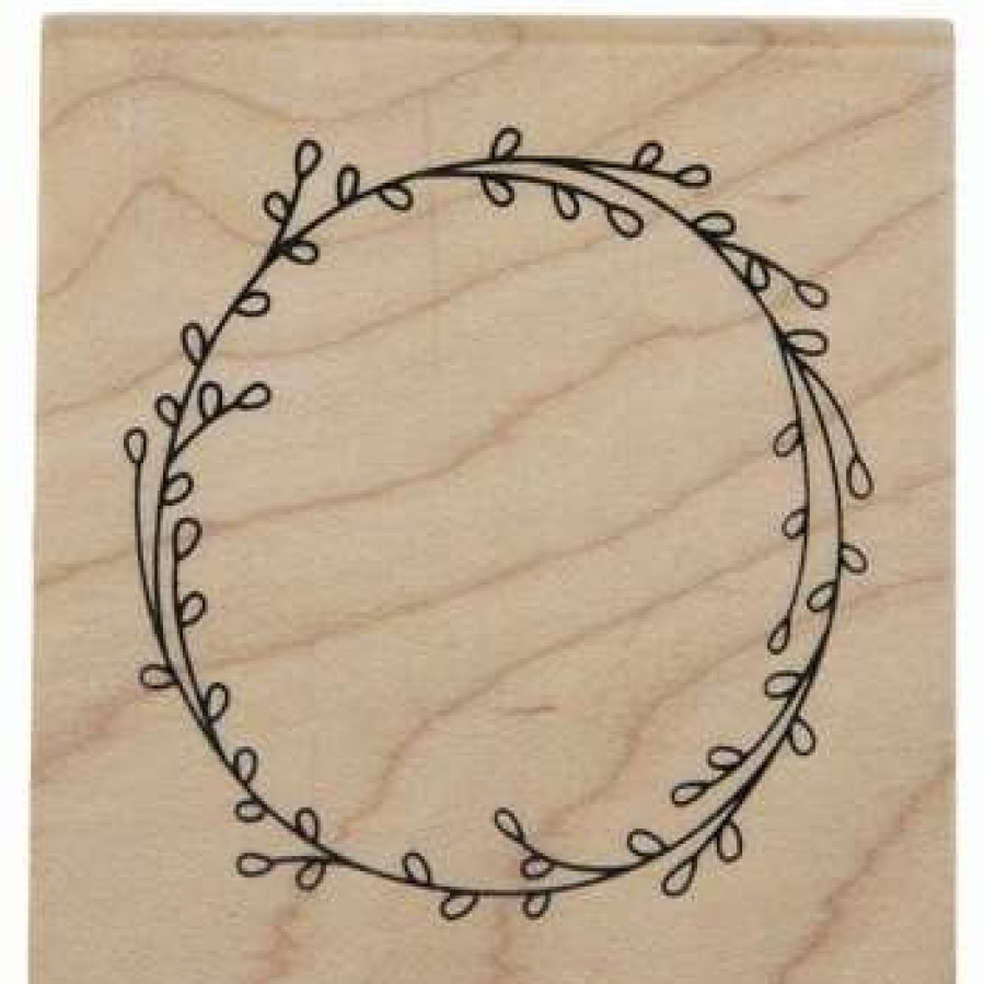 Rubber Stamps * | New Wreath Rubber Stamp