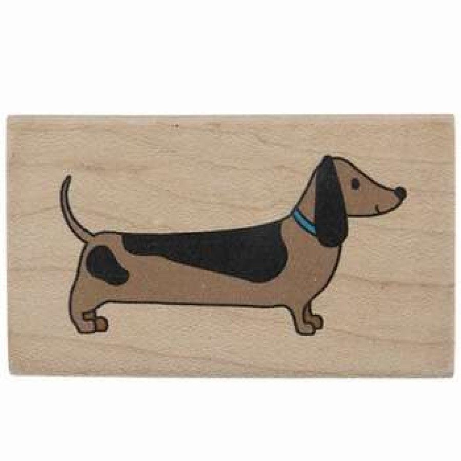 Rubber Stamps * | Promo Dachshund Dog Rubber Stamp