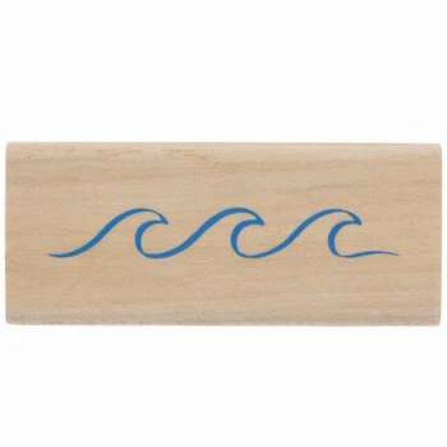 Rubber Stamps * | Budget Waves Rubber Stamp