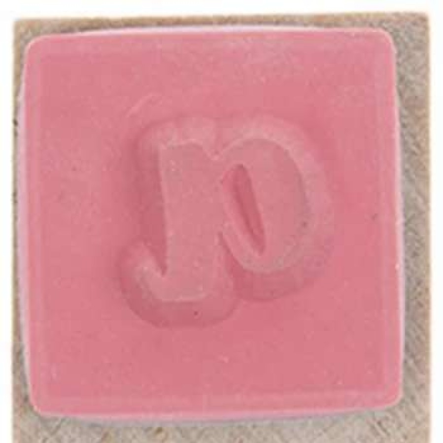 Rubber Stamps * | Best Sale Lowercase Brush Alphabet Rubber Stamps