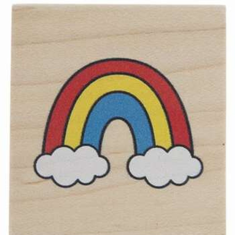 Rubber Stamps * | Outlet Rainbow Rubber Stamp