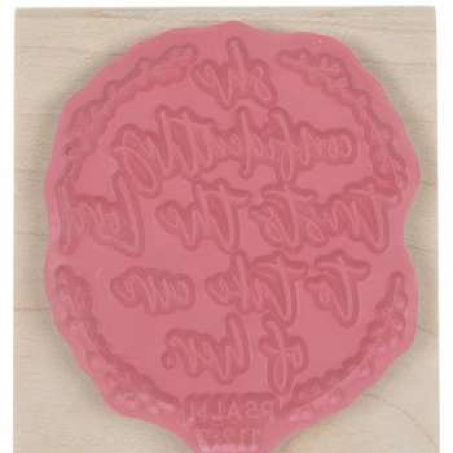 Rubber Stamps * | Hot Sale Psalm 112:7 Rubber Stamp