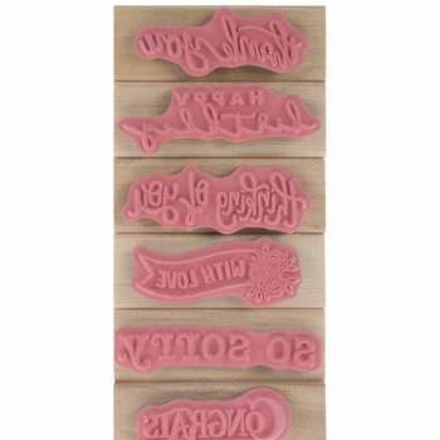 Rubber Stamps * | Brand New Sentiments Rubber Stamps