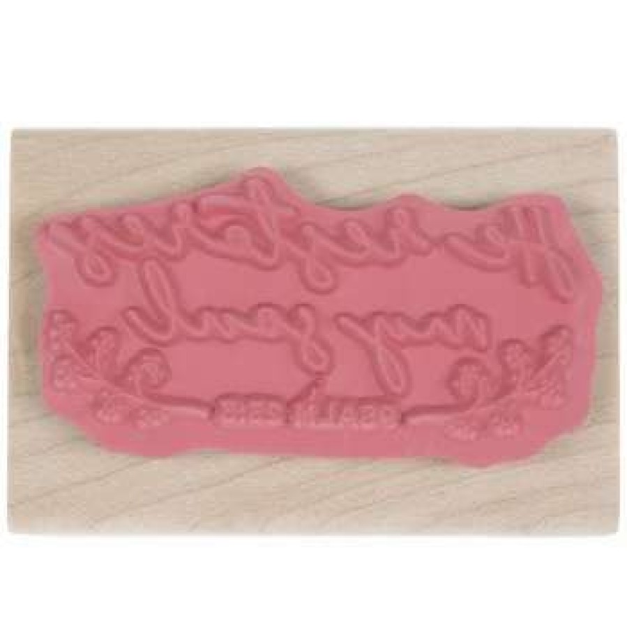 Rubber Stamps * | Best Sale Psalm 23:3 Rubber Stamp