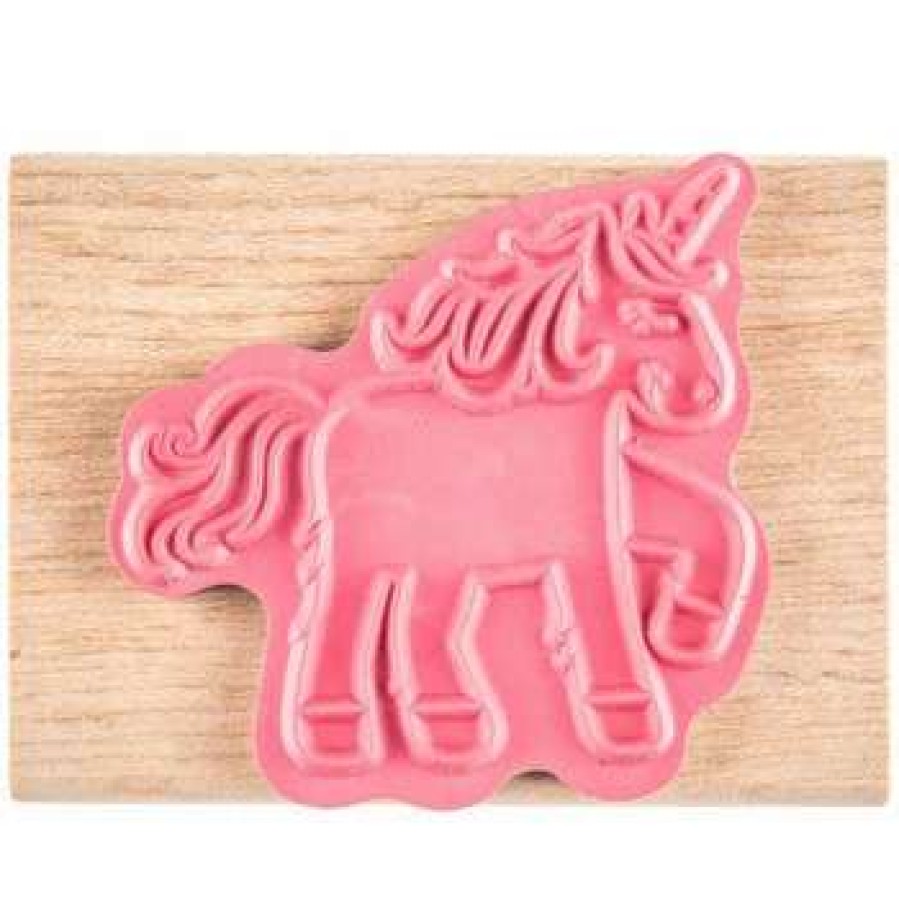 Rubber Stamps * | Best Deal Cutesy Unicorn Rubber Stamp