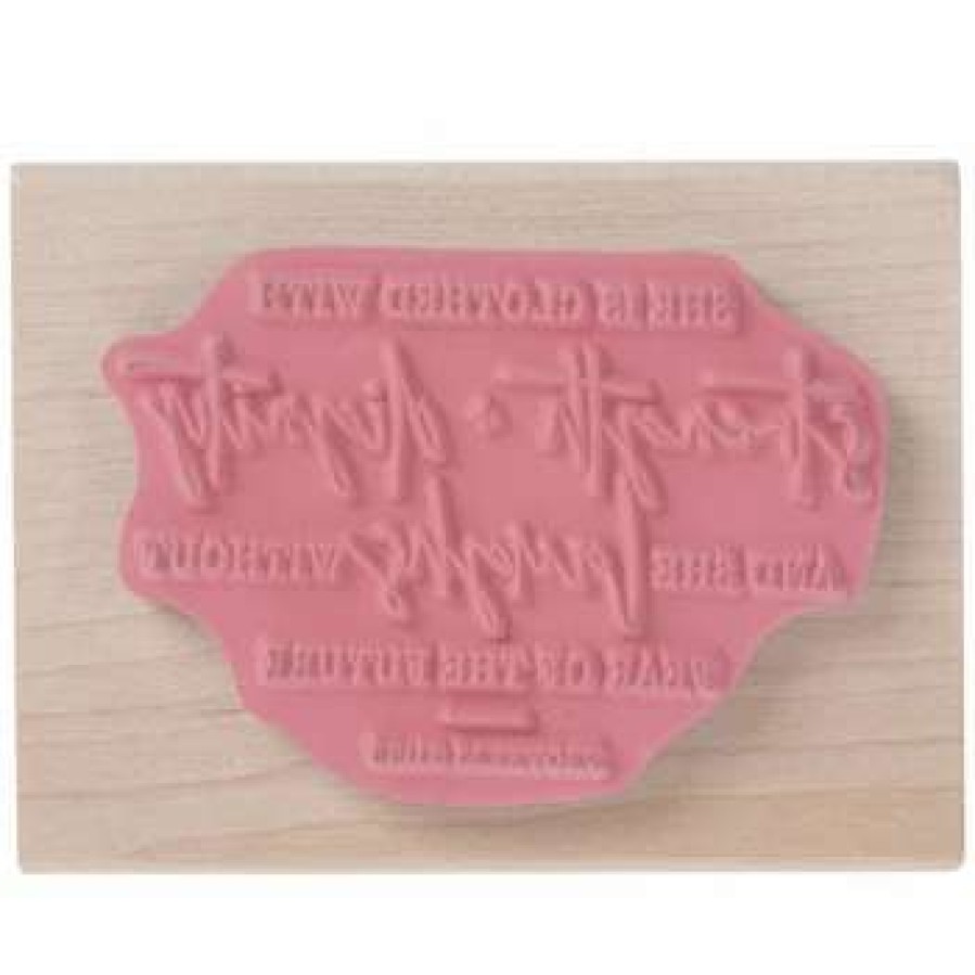 Rubber Stamps * | Best Pirce Proverbs 31:25 Rubber Stamp