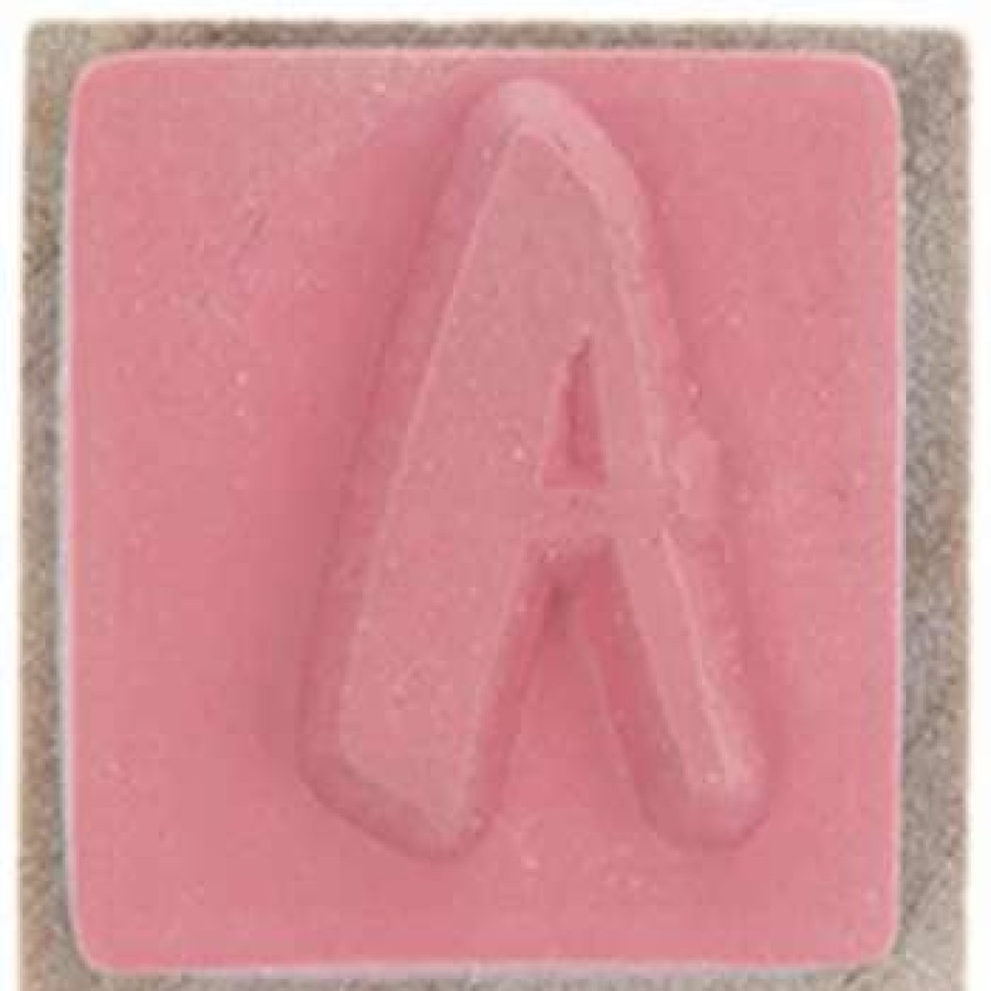 Rubber Stamps * | Best Pirce Uppercase Brush Alphabet Rubber Stamps