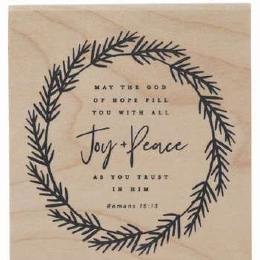 Rubber Stamps * | Flash Sale Romans 15:13 Rubber Stamp