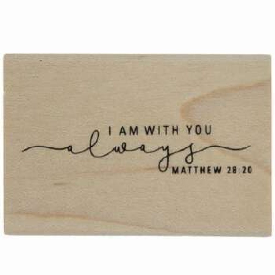 Rubber Stamps * | Flash Sale Matthew 28:20 Rubber Stamp