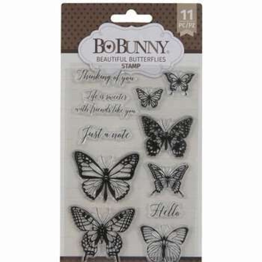 Clear Stamps * | Brand New Beautiful Butterflies Clear Stamps