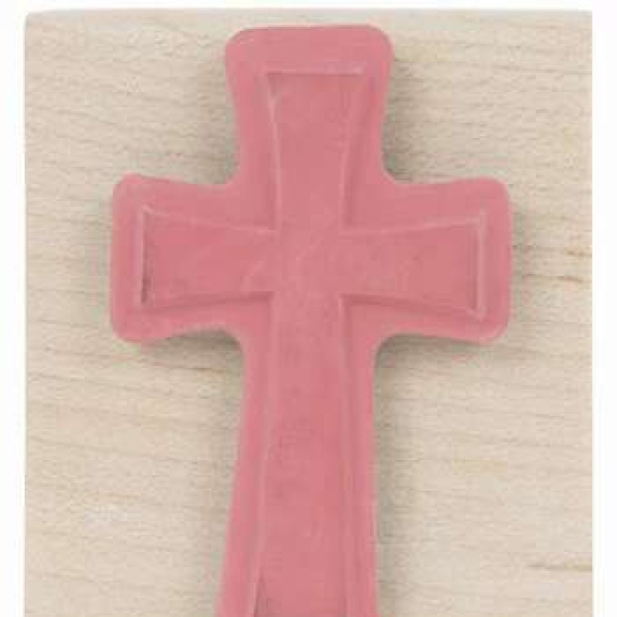 Rubber Stamps * | Outlet Cross Rubber Stamp