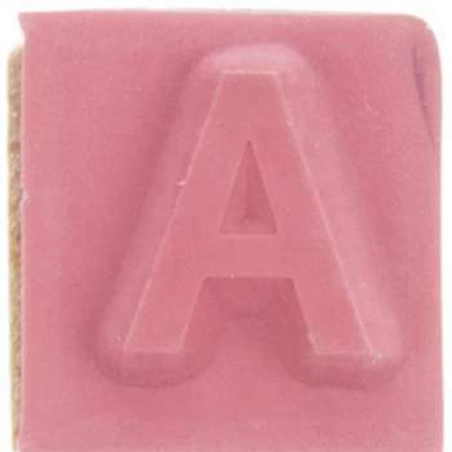 Rubber Stamps * | Top 10 Uppercase Sans Serif Alphabet Rubber Stamps