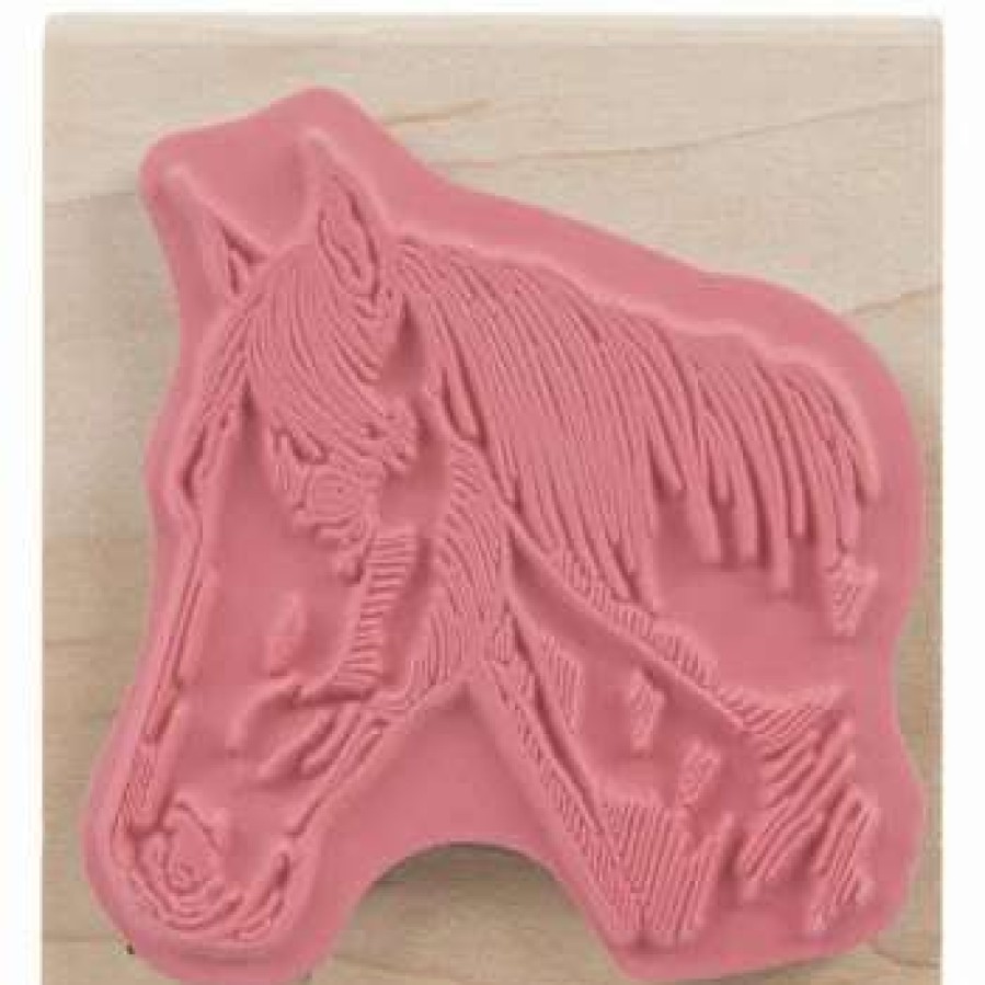 Rubber Stamps * | Flash Sale Horse Head Rubber Stamp