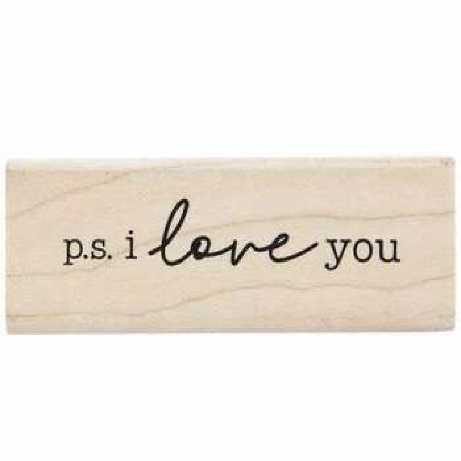 Rubber Stamps * | New Ps I Love You Rubber Stamp