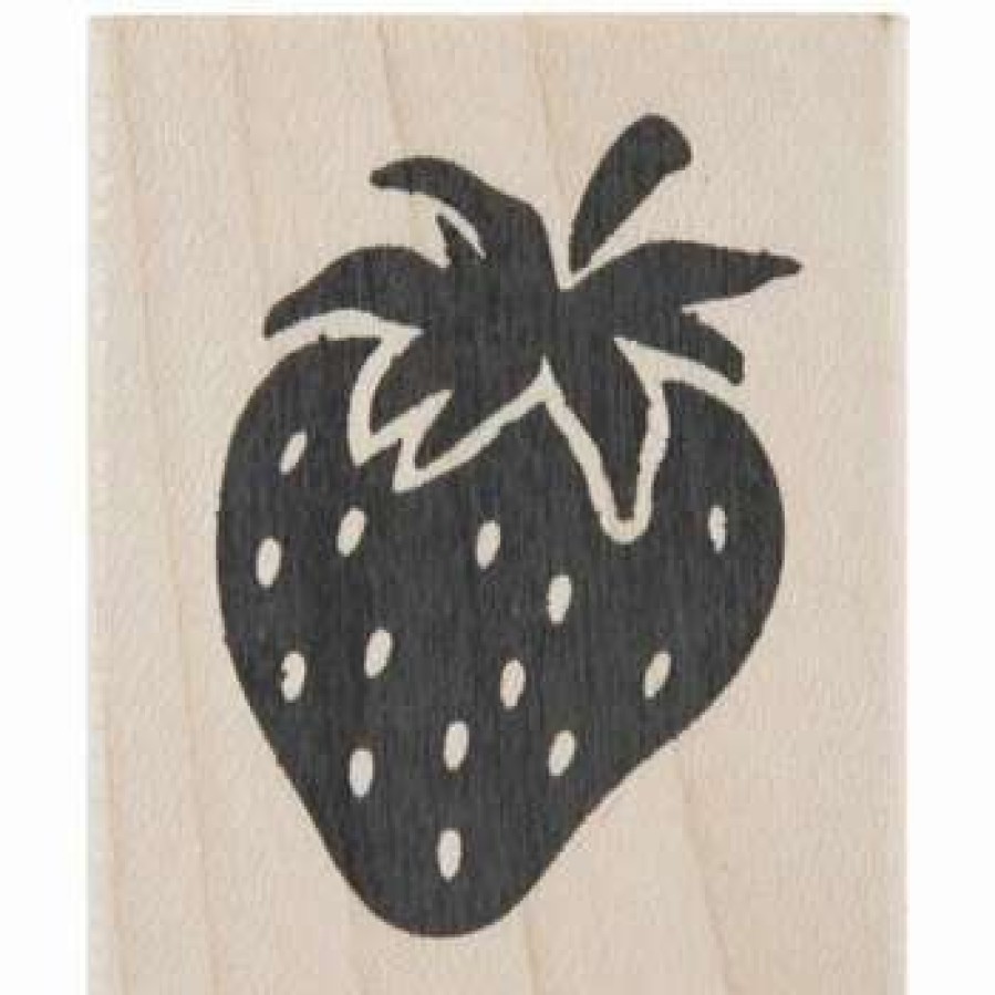 Rubber Stamps * | Wholesale Strawberry Rubber Stamp