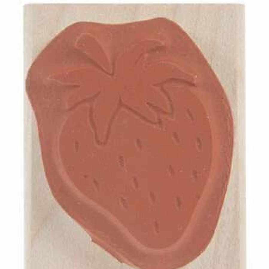 Rubber Stamps * | Wholesale Strawberry Rubber Stamp