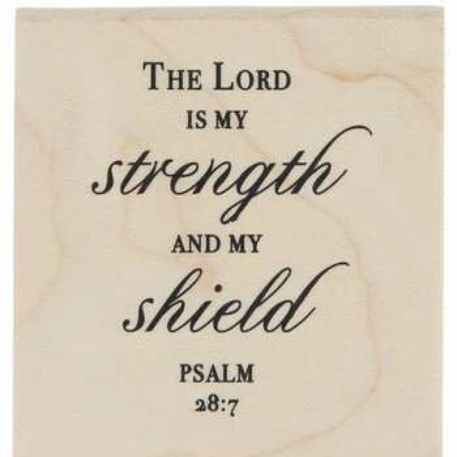 Rubber Stamps * | Deals Psalm 28:7 Rubber Stamp