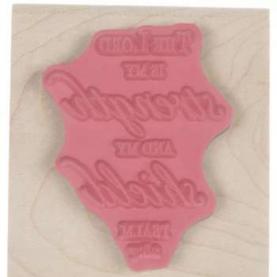 Rubber Stamps * | Deals Psalm 28:7 Rubber Stamp