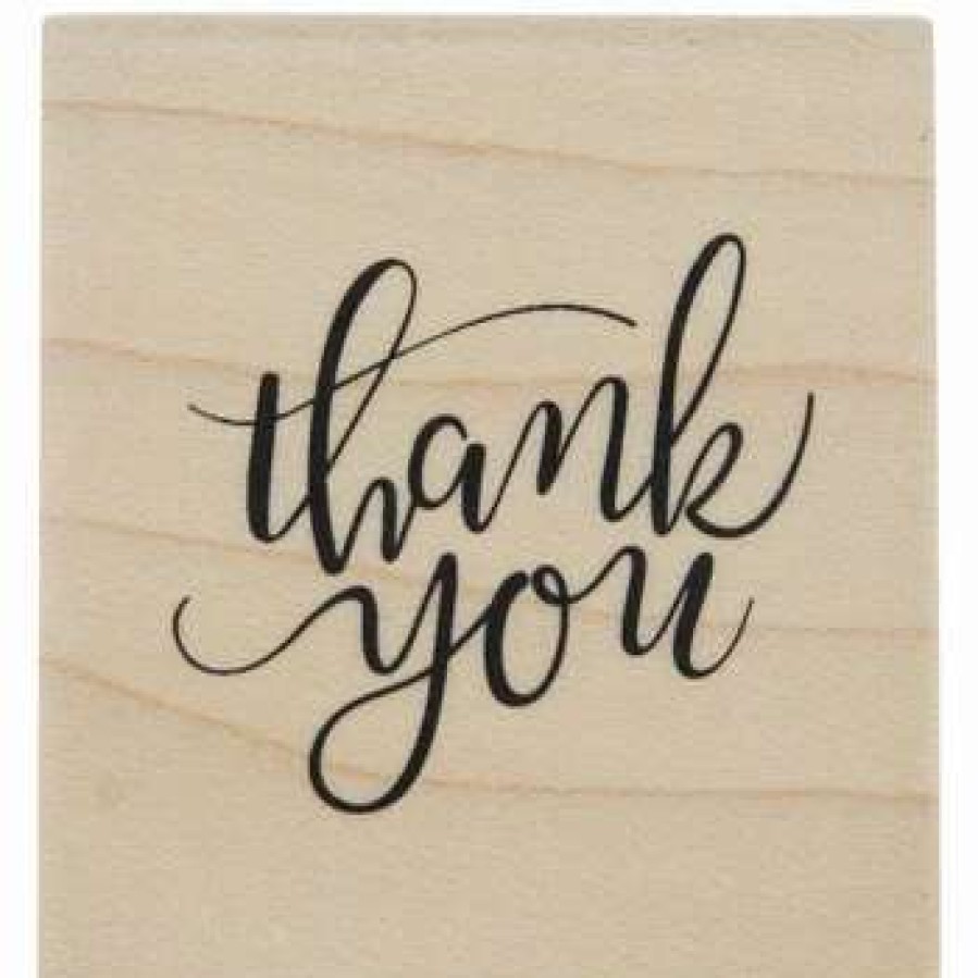 Rubber Stamps * | Cheap Thank You Rubber Stamp