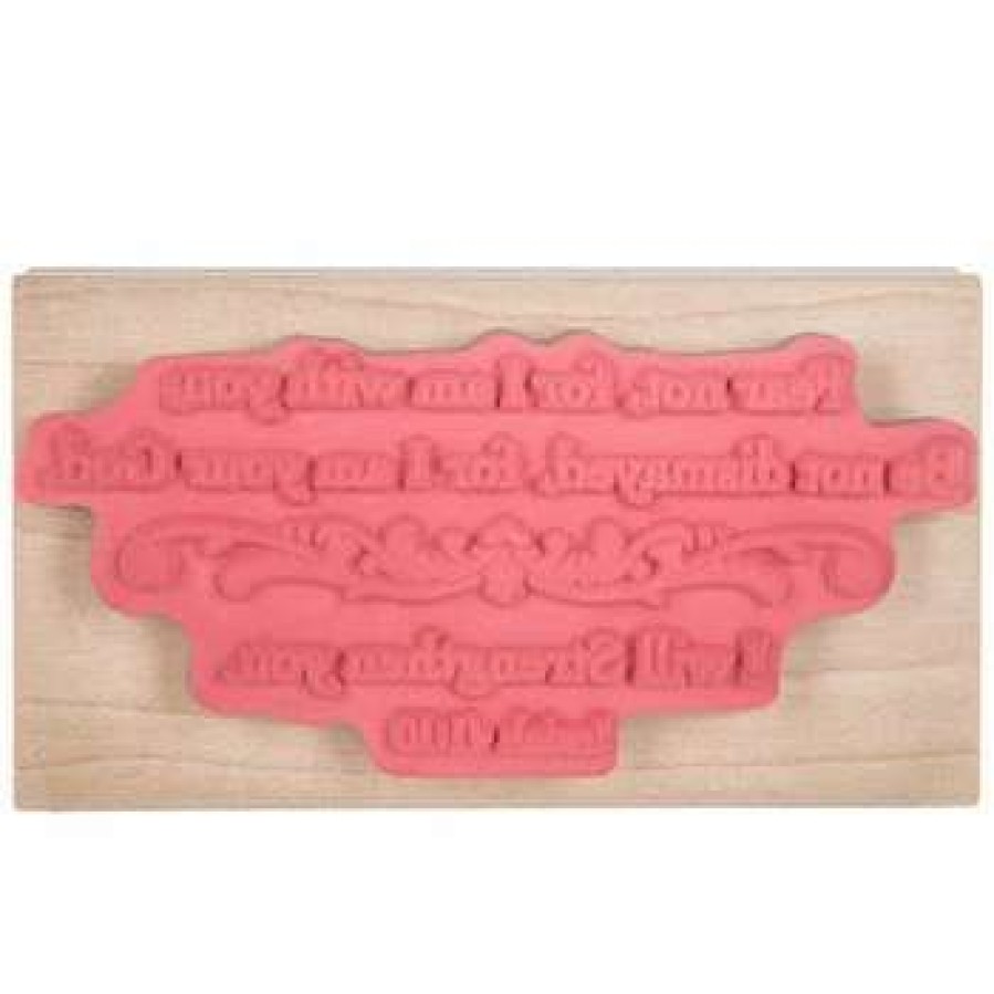 Rubber Stamps * | Best Reviews Of I Will Strengthen You Rubber Stamp