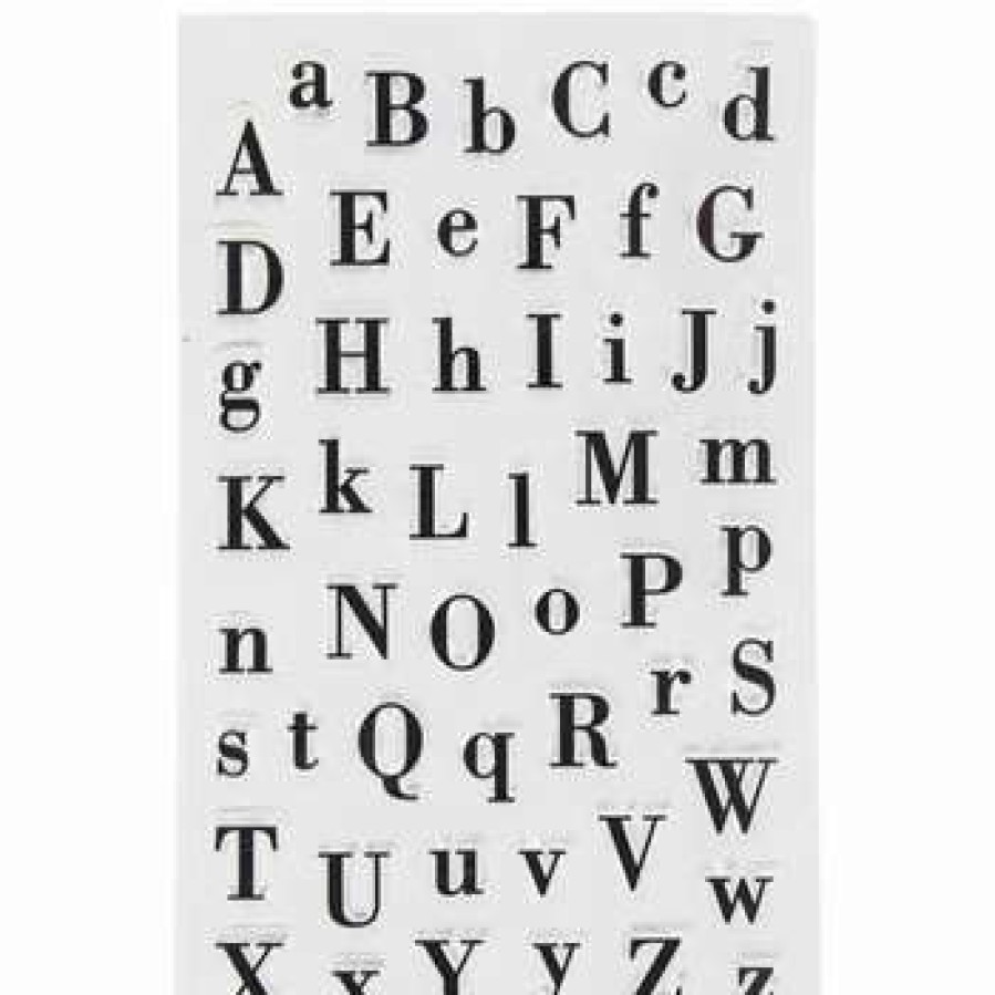 Clear Stamps * | Top 10 Serif Letters Alphabet Clear Stamps