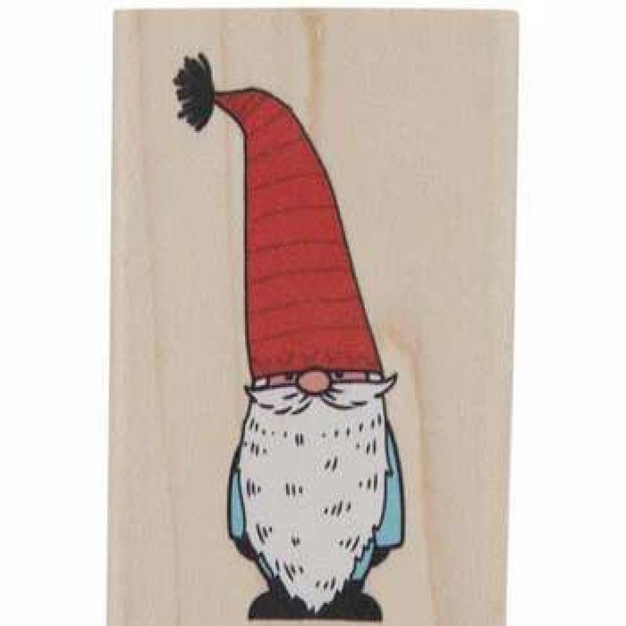 Rubber Stamps * | Cheap Gnome Rubber Stamp