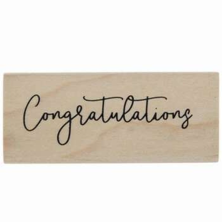 Rubber Stamps * | Cheapest Congratulations Rubber Stamp